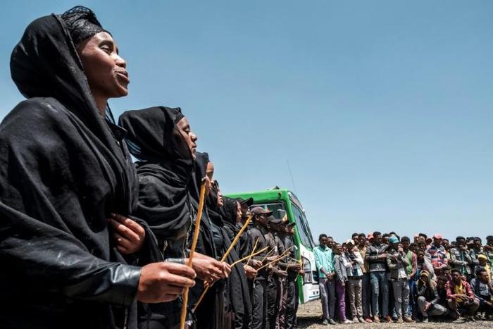 The ceremony took place nearly a year after the March 10 crash that led to the grounding of the Boeing 737 MAX worldwide