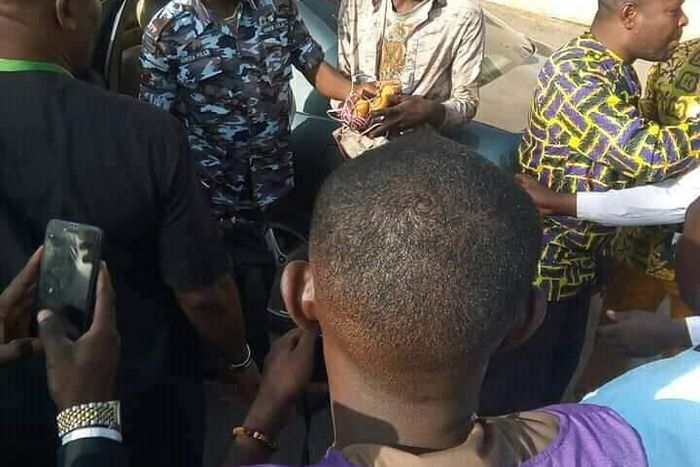 Police arrest suspected suicide bomber after failed attempt to blow up Living Faith Church, Sabin Tasha, Kaduna State [Facebook]