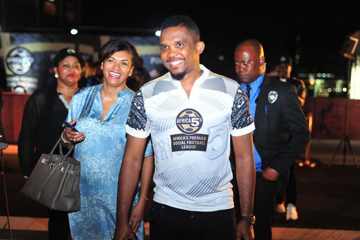Trophy lager plays host as Eto'o launches Castle Africa 5s amid funfare