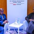 Akufo-Addo and Buhari at the UK-Africa summit in London. Photo by @BashirAhmaad
