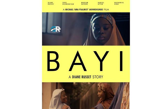 official poster for short film ' Bayi' produced by Diane Russet
