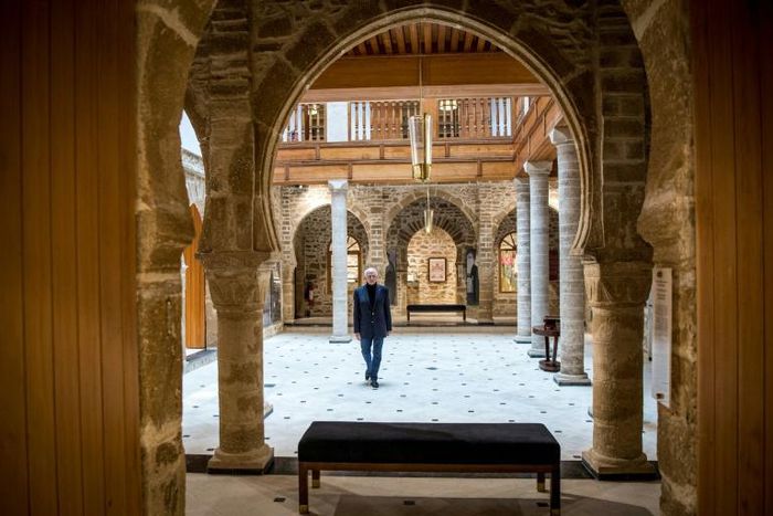 Andre Azoulay, adviser to the Moroccan king, at the Bayt Dakira (House of Memory) Jewish museum, in Morocco's Atlantic coastal city of Essaouira.
