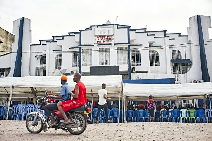 For public appearances at his Cite Bethel church, the preacher asks worshippers to pay between 50 and 100 dollars