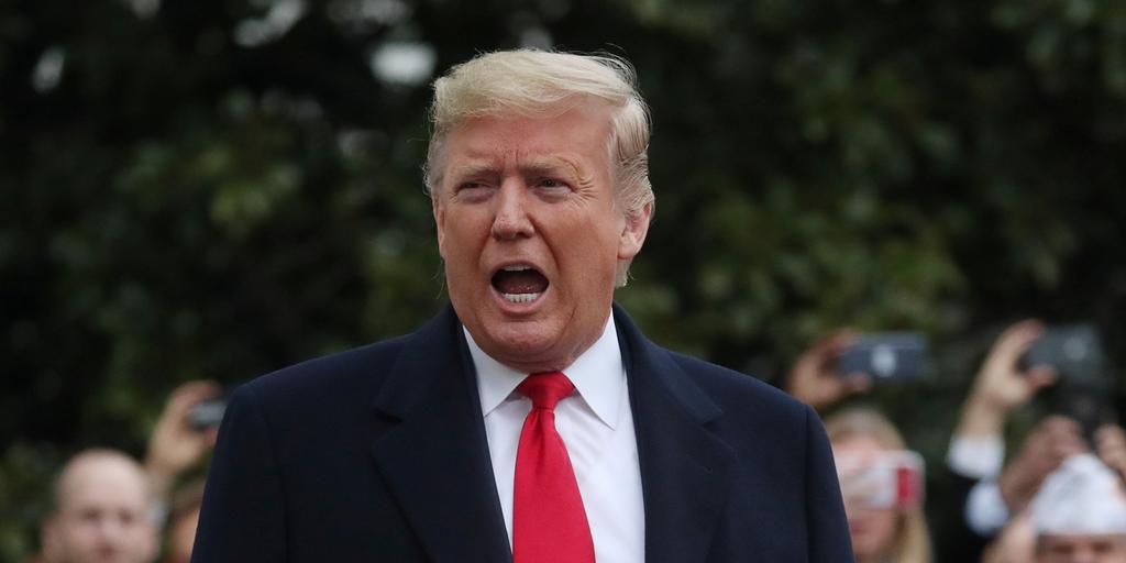 FILE PHOTO: U.S. President Donald Trump talks to reporters as he departs for travel to New Orleans, Louisiana from the South Lawn of the White House in Washington, U.S., January 13, 2020. REUTERS/Leah Millis