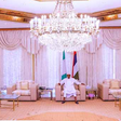 President Muhammadu Buhari meets Health Minister, Dr Osagie Ehanire and the Director General, Nigeria Centre for Disease Control, Chikwe Ihekweazu at the State House on Saturday, March 28, 2020.  (Presidency)