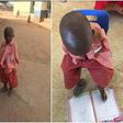 It’s heart-touching how 4-year-old armless schoolboy uses his toes to write