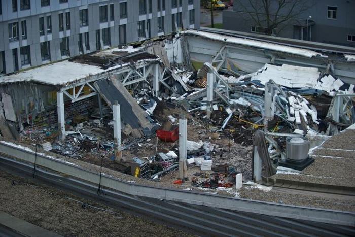 The Maxima store collapse  injured dozens and triggered the resignation of the prime minister