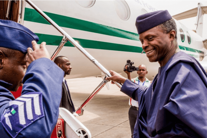 Osinbajo departs Nigeria (Premium times)