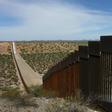 A portion of the wall on the US-Mexico border, seen from Chihuahua State in Mexico