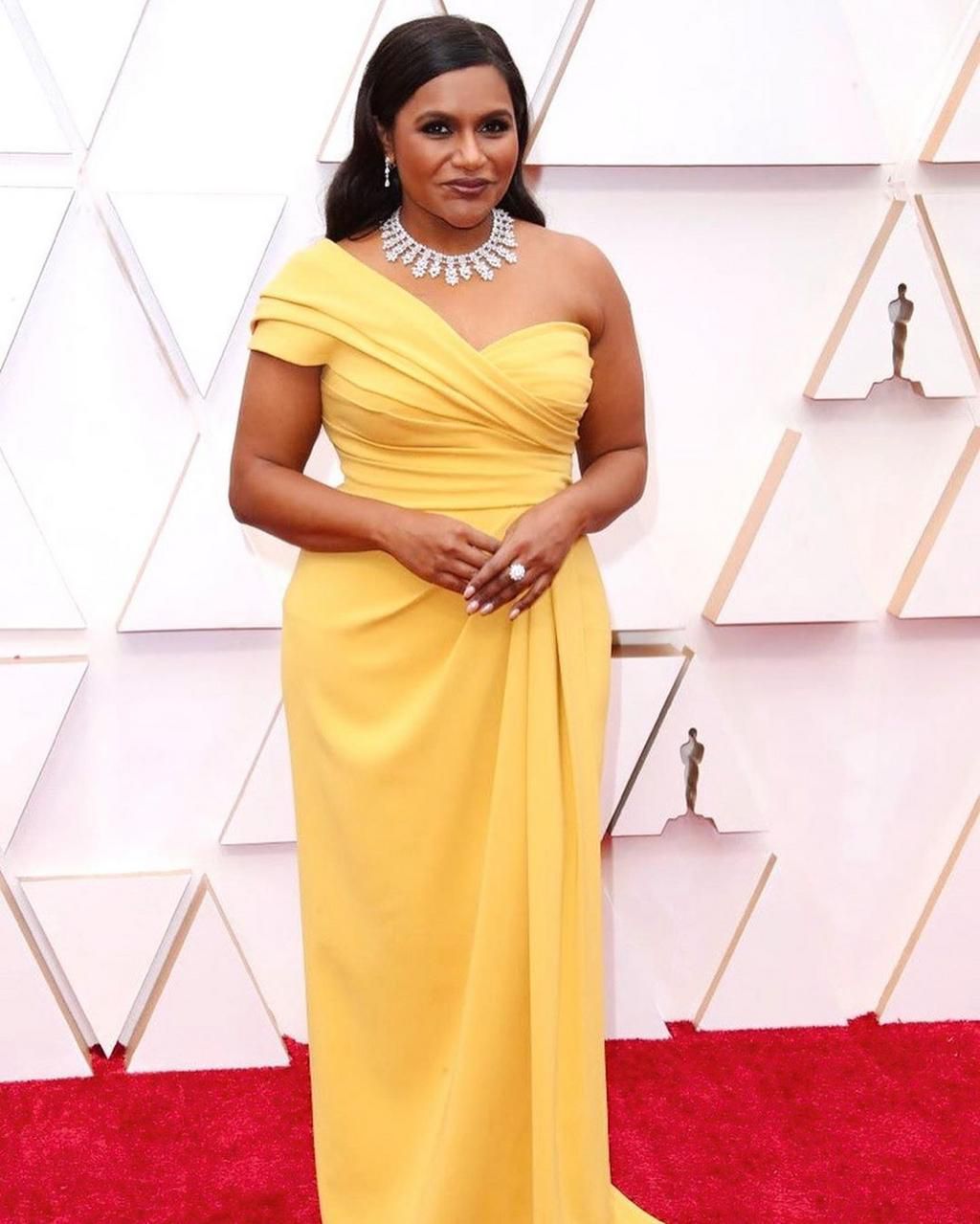 Mindy Kaling at the 2020 Oscars Award Show