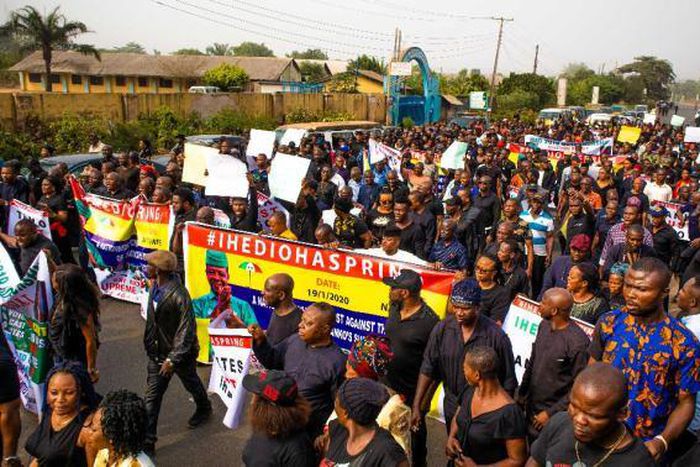 Abia, Anambra PDP protest Supreme Court’s verdict on Ihedioha. [vanguardngr]