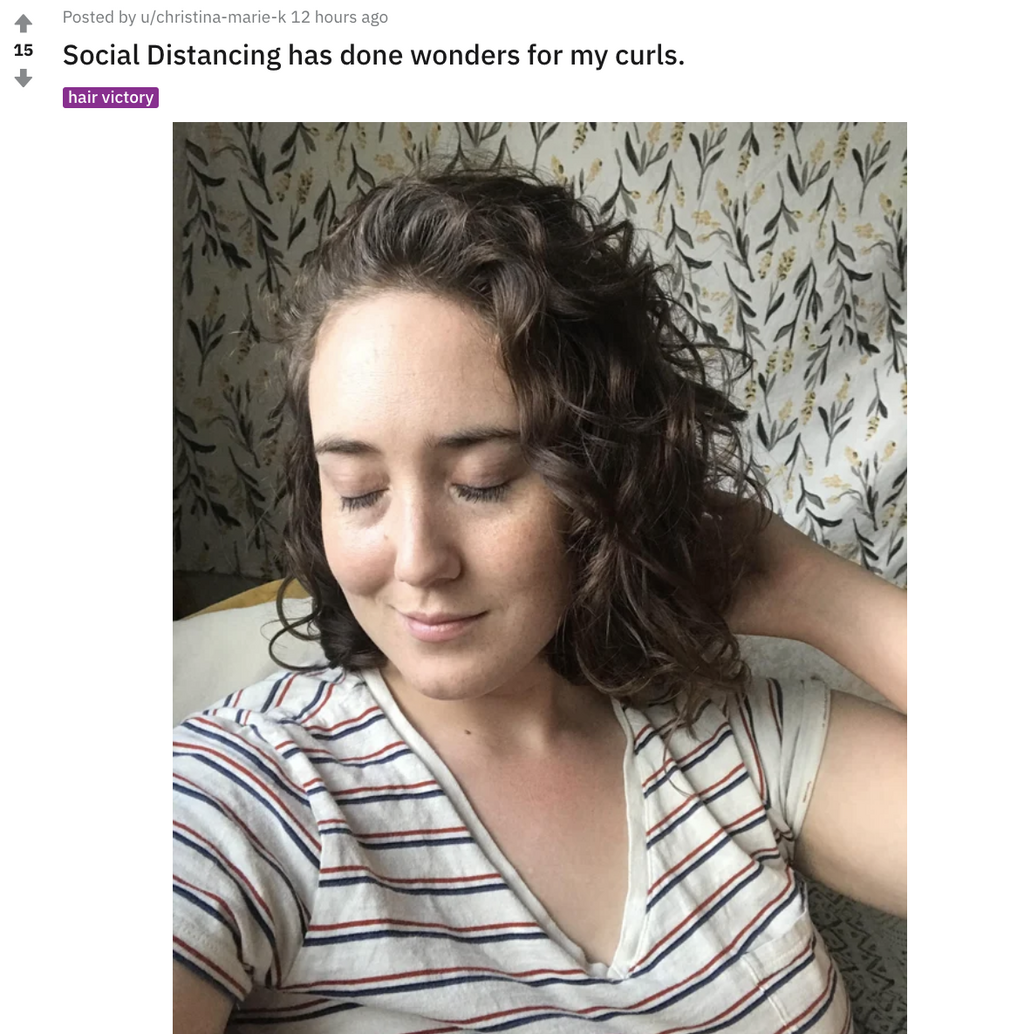 People Are Loving Their #QuarantineCurls