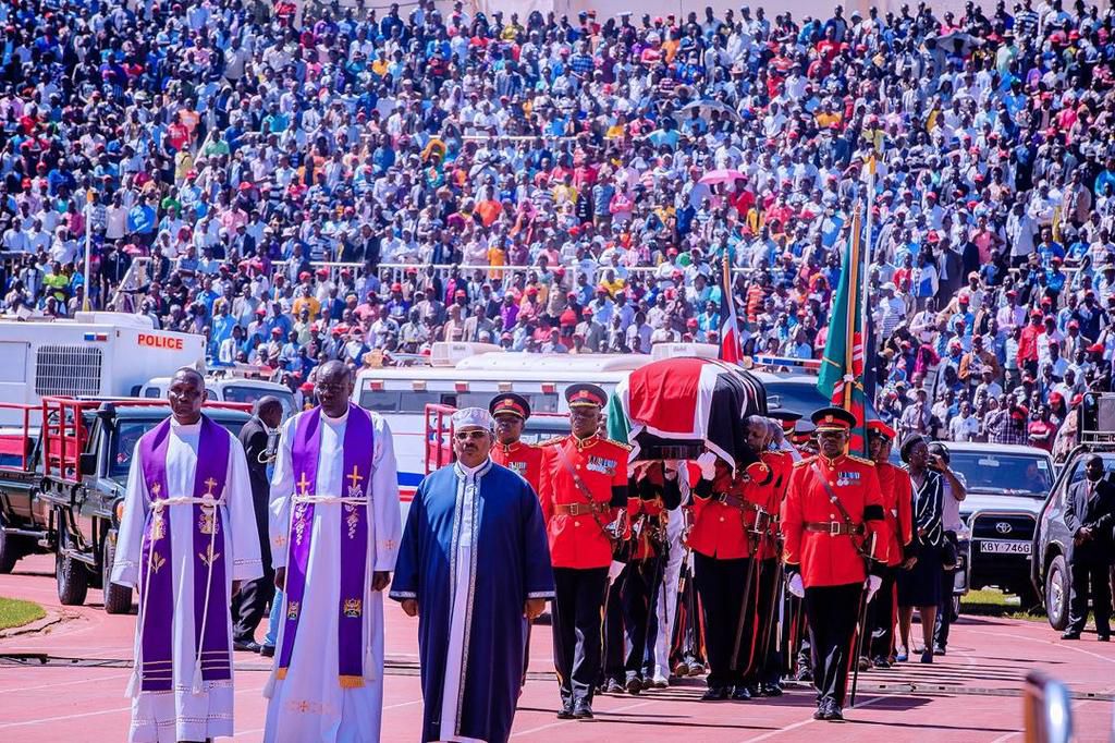 Vice President Yemi Osinbajo attends the burial of former President of Kenya, Arap Moi. [Twitter/@ProfOsinbajo]