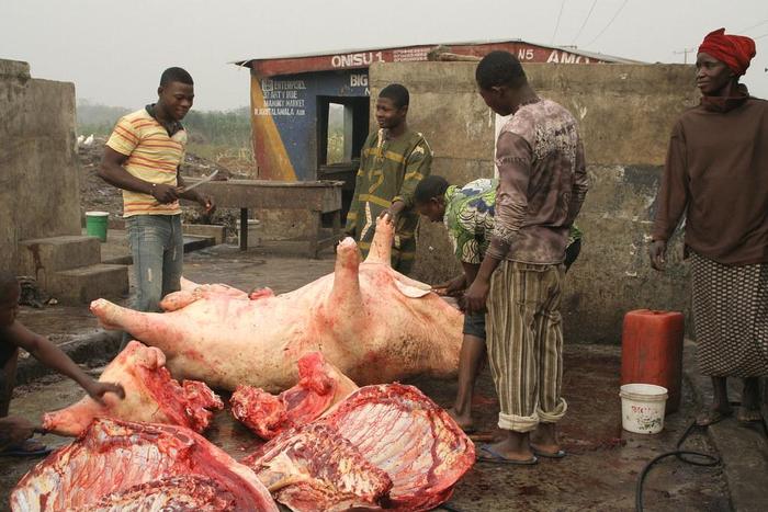 Slaughterhouse in Abeokouta (Flickr)