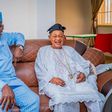 Governor Kayode Fayemi of Ekiti State pays a visit to the Alaafin of Oyo, Oba Lamidi Adeyemi (Ekiti State Govt)