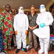 R-L: Lagos State Governor, Mr Babajide Sanwo-Olu; Commissioner for Health, Prof. Akin Abayomi; Deputy Governor, Dr Obafemi Hamzat and Medical Director, Mainland Hospital, Dr Abimbola Bowale, during an inspection visit to the Emergency Operations Centre...