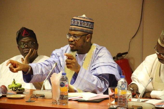 Minister of Communications and Digital Economy, Dr. Isa Ali Ibrahim Pantami at the Annual Cyber Security Conference organised by the Nigerian Communications Commission (NCC) at the Transcorp Hilton Hotel, Abuja. [Twitter/@FMoCDENigeria]