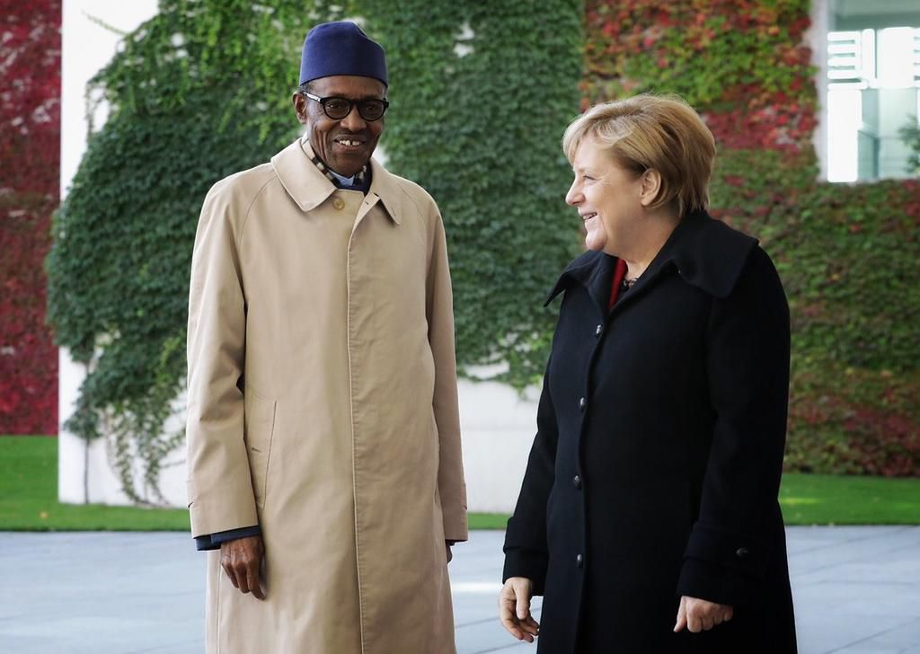 President Muhammadu Buhari meets with German Chancellor, Angela Merkel on October 14, 2016.
