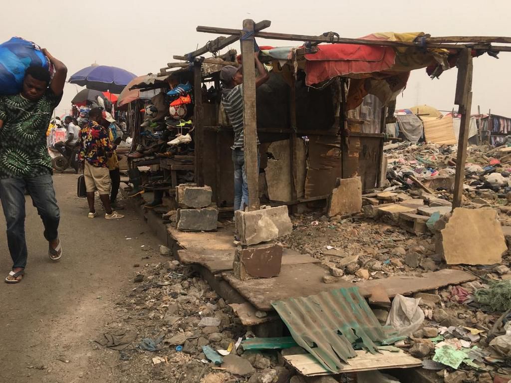 Katangowa Market demolition