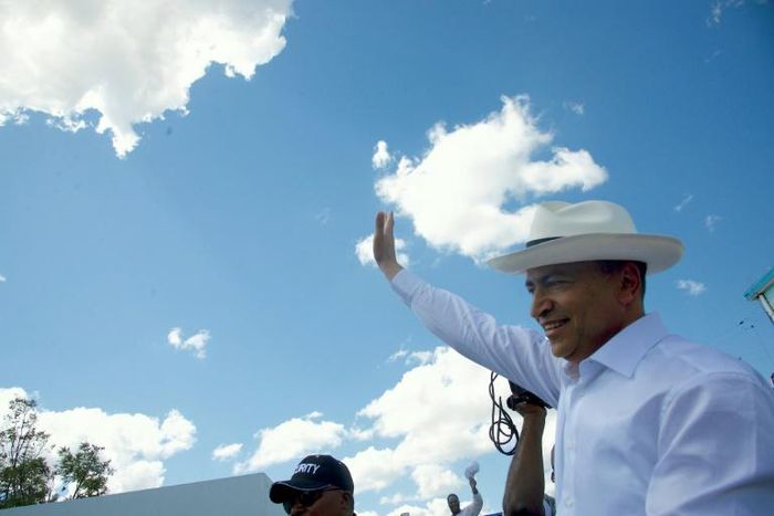 Moise Katumbi, an opposition leader and former governor of the mineral-rich Katanga province, returned to DR Congo in May 2019 (pictured) after three years of self-imposed exile in Belgium