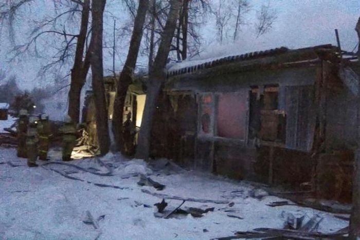 The fire broke out in the grounds of a private saw mill in the Prichulymsky settlement and the wooden shack was used to house workers despite its substandard conditions, authorities said