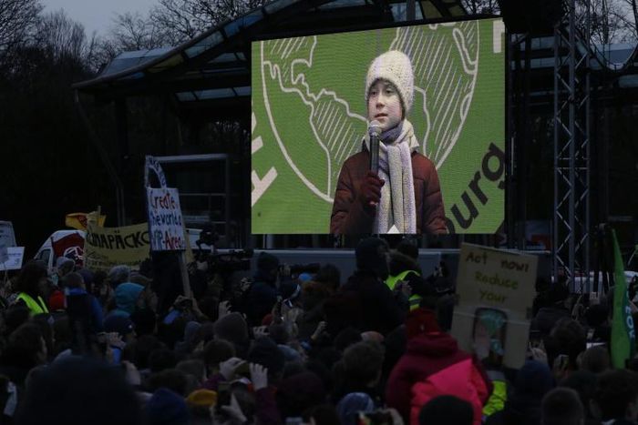 Swedish climate activist Greta Thunberg joined a massive "Fridays for Future" demonstration in Hamburg attended by around 10,000 people