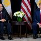 US President Donald Trump and Egyptian President Abdel Fattah el-Sisi meet on the sidelines of the United Nations General Assembly in September 2019
