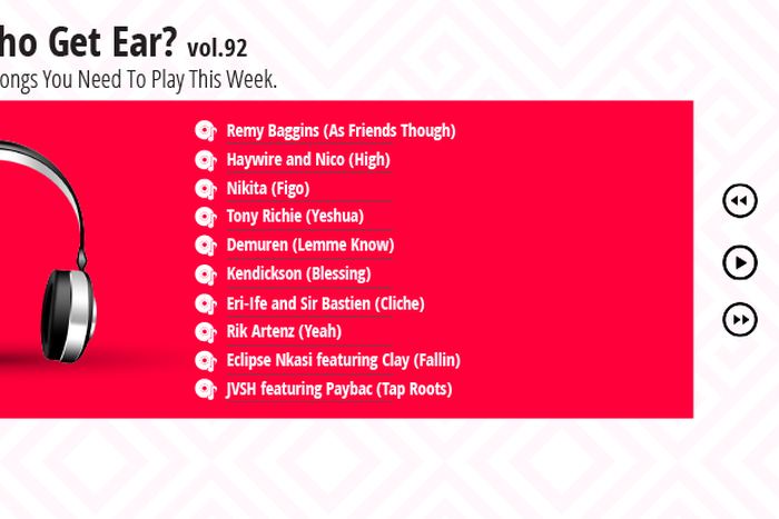 Remy Baggins, Paybac, Eri-Ife, Eclipse Nkasi Who Get Ear Vol. 92: Here are 10 songs you need to play this week. (Pulse Nigeria)