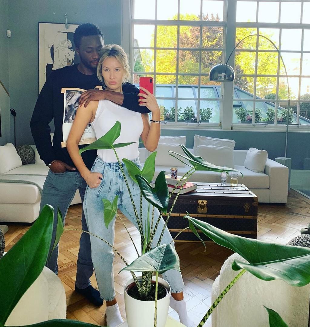 Mikel Obi and Olga Diyachenko (Instagram/Mikel Obi)