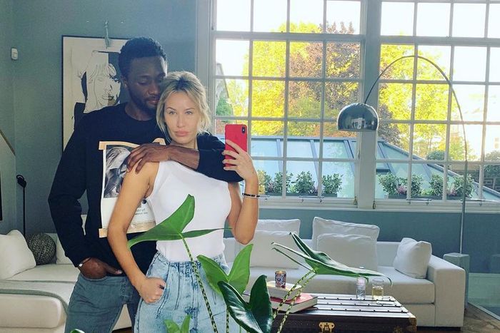 Mikel Obi and Olga Diyachenko (Instagram/Mikel Obi)