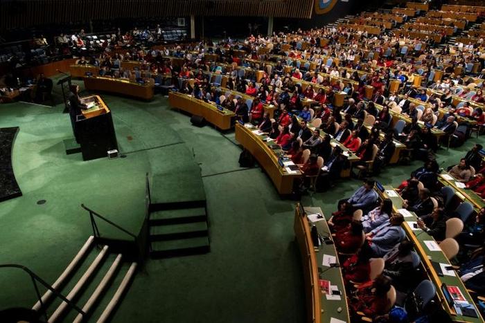 Finnish Prime Minister Sanna Marin speaks to the United Nations Observance of International Women's Day 2020