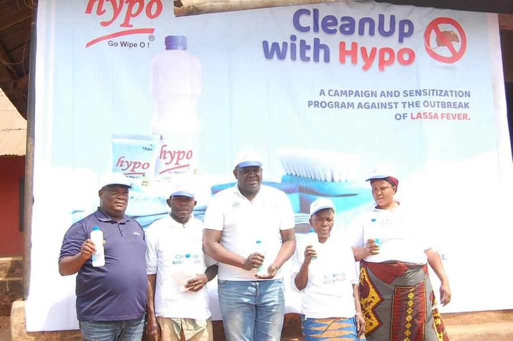 Hypo Sanitization Campaign against LASSA Fever in Ekpoma Market, Benin, Edo State