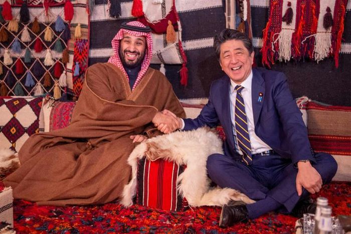 Japanese Prime Minister Shinzo Abe is on a trip to the Middle East, hoping to ease tensions in the region
