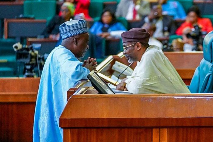 Speaker of the House of Representatives Hon. Femi Gbajabiamila and his Deputy, Hon. Idris Wase [Twitter/@HonAhmedWase]