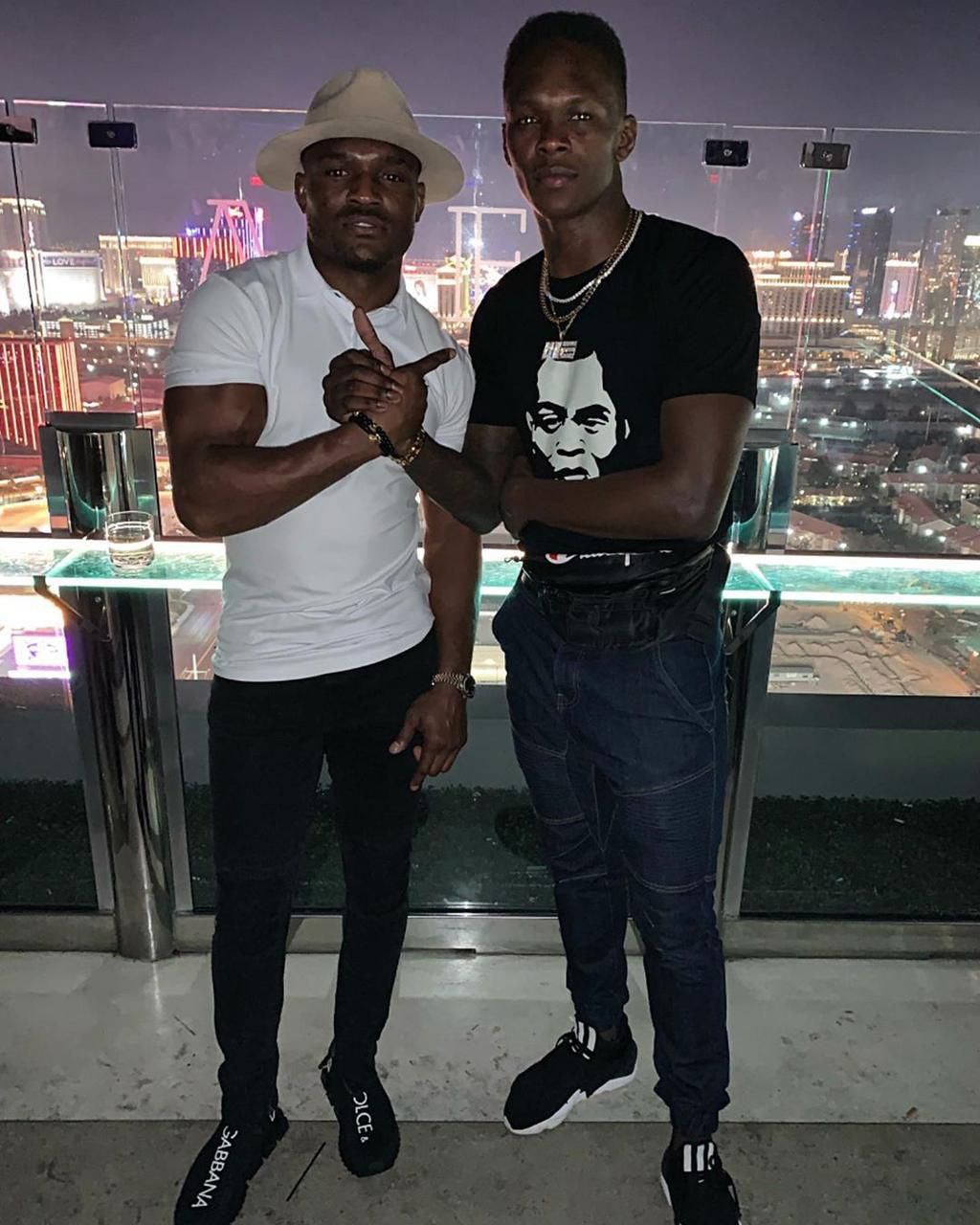 Kamaru Usman and Israel Adesanya (Instagram/Kamaru Usman)