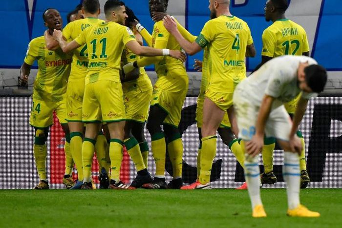 Marseille lost for the first time in Ligue 1 for 14 matches against Nantes