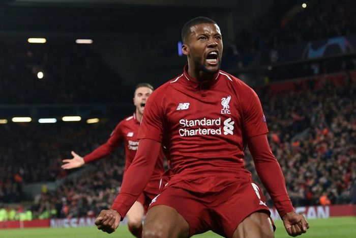 Georginio Wijnaldum scored twice when Liverpool beat Barcelona 4-0 last season in one of many famous European nights at Anfield