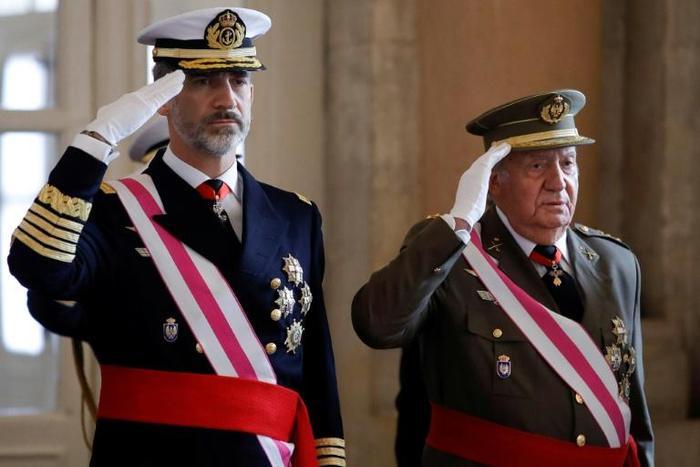 Juan Carlos handed over power to his son, Felipe in 2014