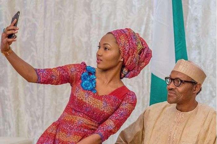 Zahra Buhari-Indimi with President Buhari