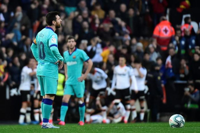 Valencia sent Barcelona tumbling to their fourth league loss of the season