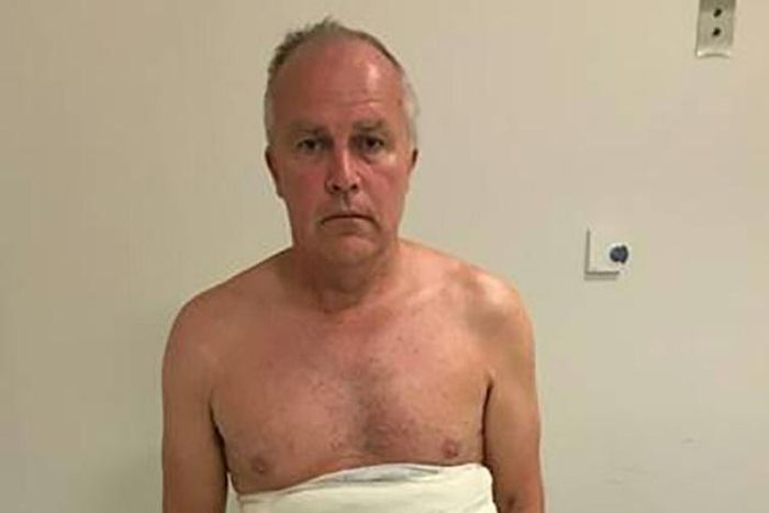 Jeffrey Lendrum was found to be wearing a body belt  of bandages concealing eggs from vultures, falcons and kites as well as two newly-hatched African fishing eagles chicks

His body belt was designed to "brood" his stash so the chicks would not die be...