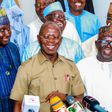 Hon. Hassan Doguwa, APC National Chairman, Comrade Adams Oshiomhole and other party faithful. [Twitter/@ShuwakiYusuf]