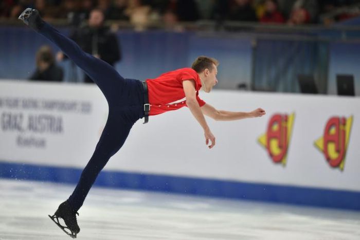 In front: Czech Republic's Michal Brezina