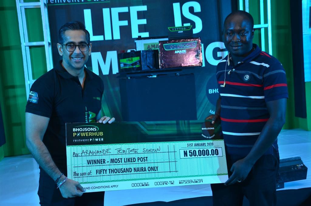 Tobi Bakre, PencilComedian excite dealers as Bhojsons Powerhub unveils new ‘Amaze’ Power Backup solution