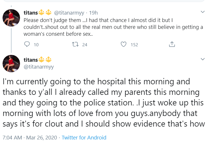 “I was raped today by childhood friend; see pictures of how I struggled” – Victim narrates ordeal