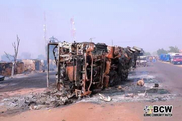 Boko Haram attacks travelers in Borno, Feb 9, 2020 (Borno Community Watch)