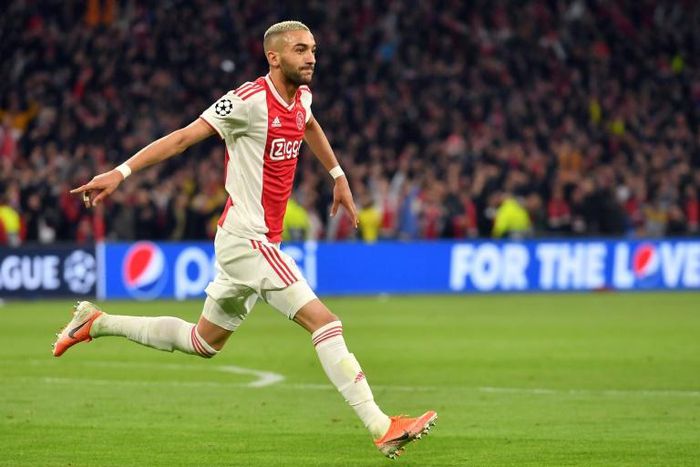 Ajax's Moroccan midfielder Hakim Ziyech in action in the UEFA Champions League semi-final second leg against Tottenham Hotspur last May