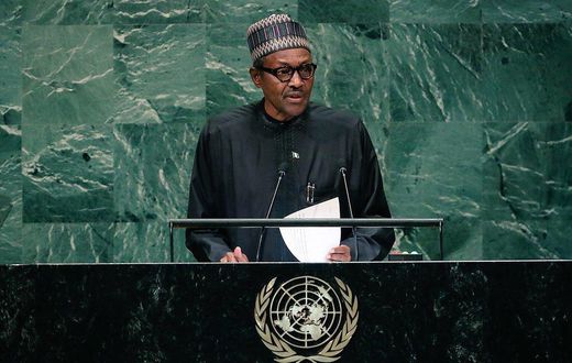 President Muhammadu Buhari [Twitter/@BashirAhmaad]