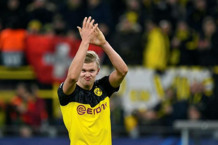 Borussia Dortmund's Norway striker Erling Braut Haaland has scored 10 goals in the Champions League this season