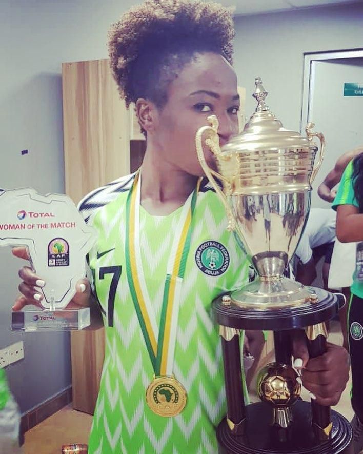 Francisca Ordega has four AWCON titles with the Super Falcons of Nigeria